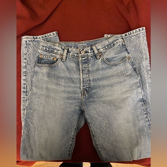 LEVI’s big E 501 button fly 100 % cotton jeans 29x32 - Picture 1 of 7